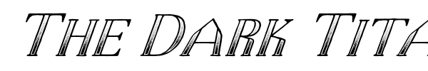 The Dark Titan font preview